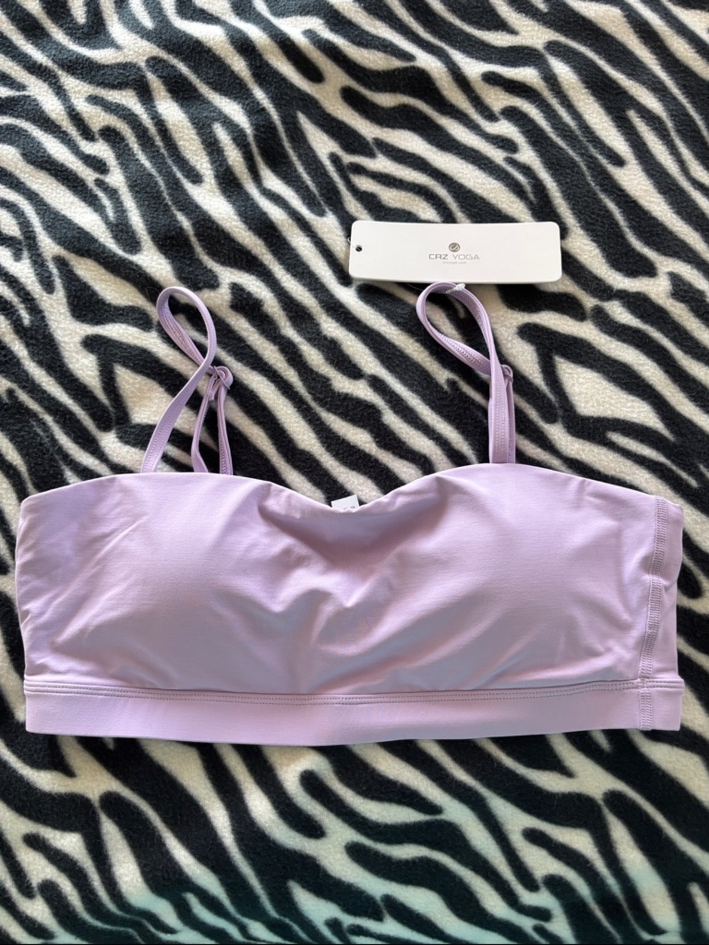 CRZ YOGA Lavender bikini top -Strap